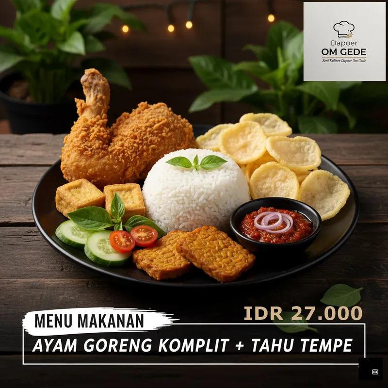 Hidangan utama Dapoer Om Gede